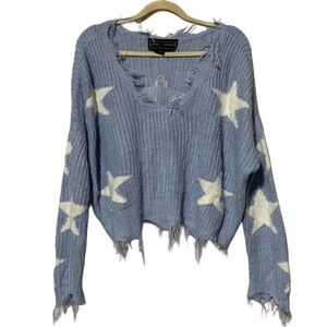 Polly and Esther Star Print Sweater